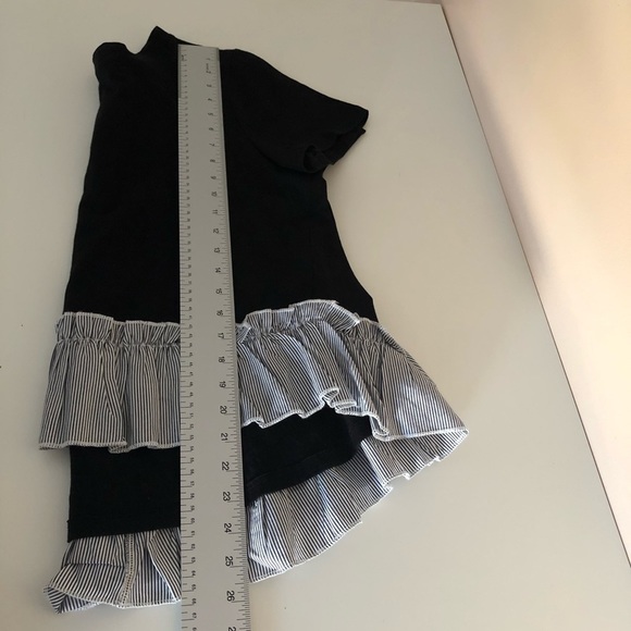 😢Nicole Miller High/Low Ruffled Top Medium - Picture 6 of 6